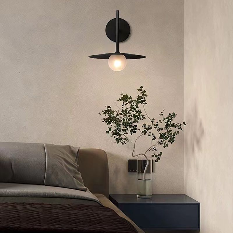 Industrial Style Metal Wall Mount Light Circle Shape Wall Lamp for Living Room