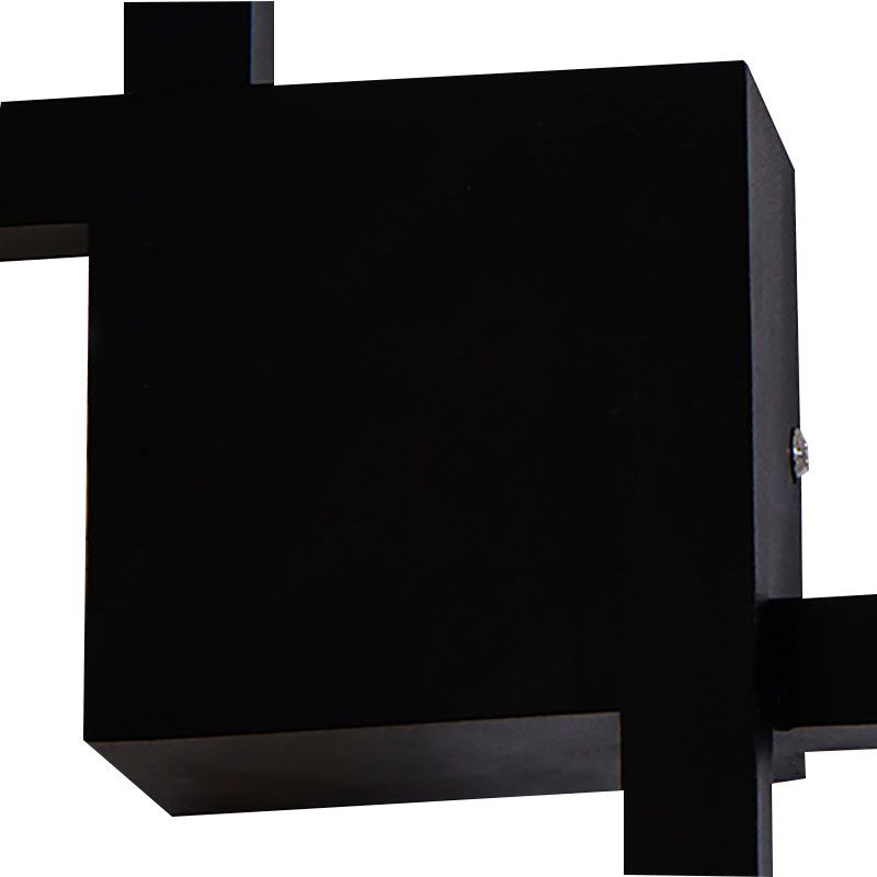 LED Dining Room Sconce Light with Picture-Frame Acrylic Shade Black/White Wall Lighting Ideas in Warm/White Light