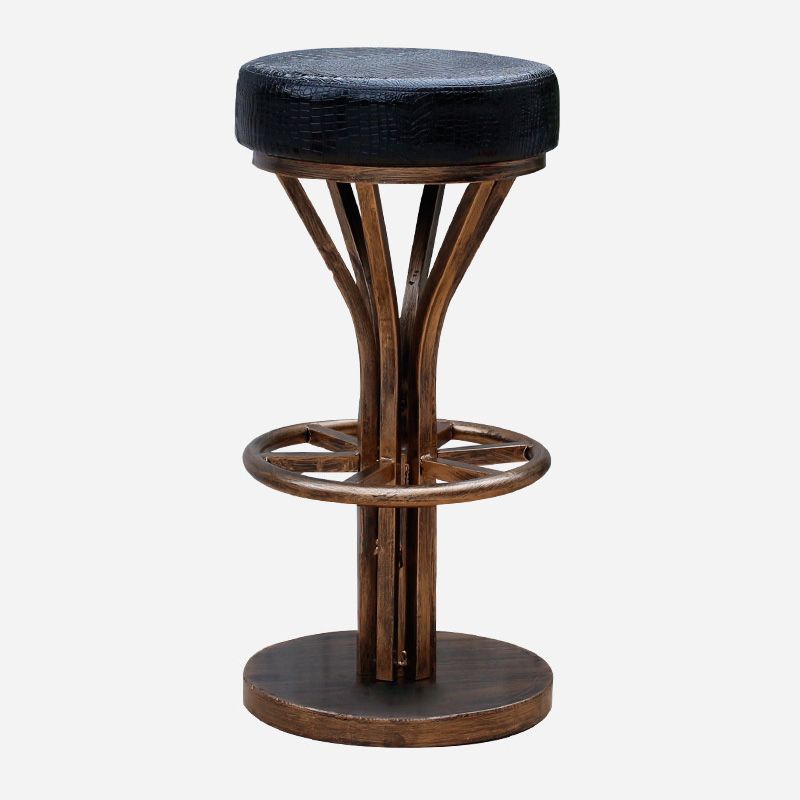 Contemporary Stainless Steel Counter Height Stools Backless Stool