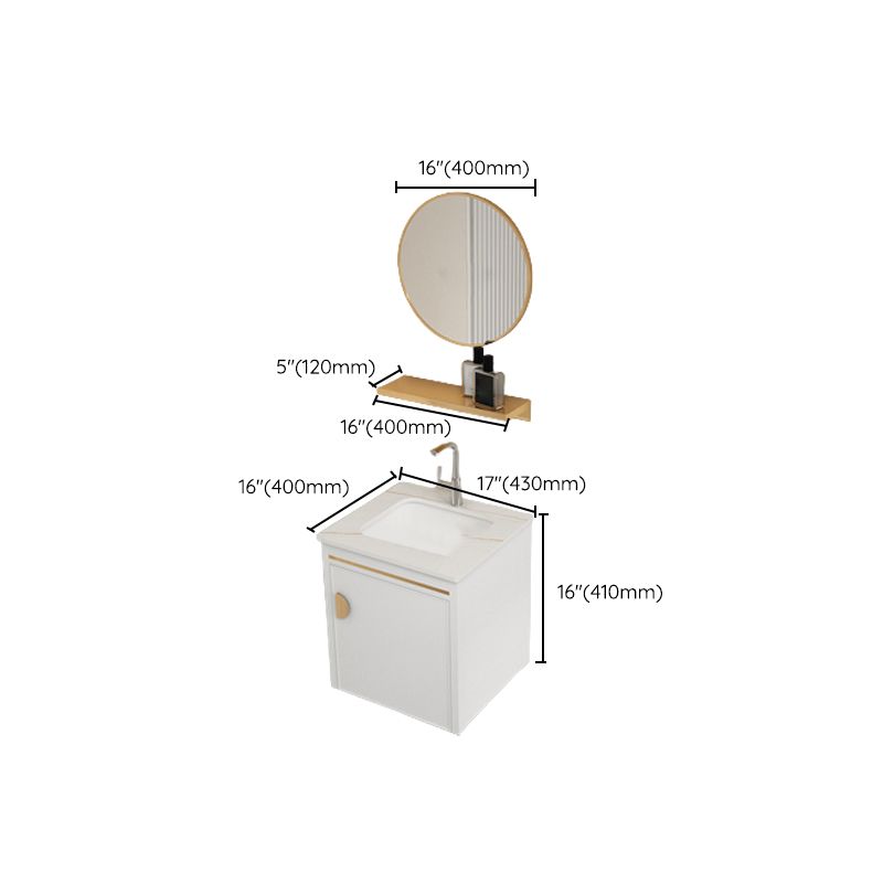 Gorgeous Sink Cabinet Free-standing Standard Space Saver Vanity with Mirror