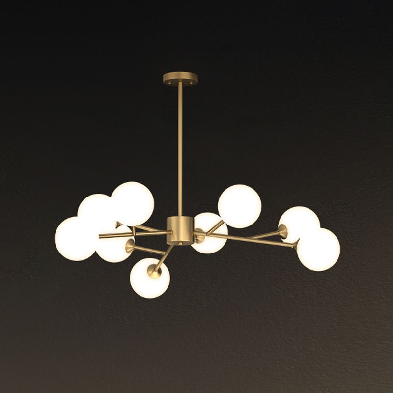 Designer Style Globe Chandelier Light Fixtures Multi-Head Suspension Pendant Lamps for Living Room