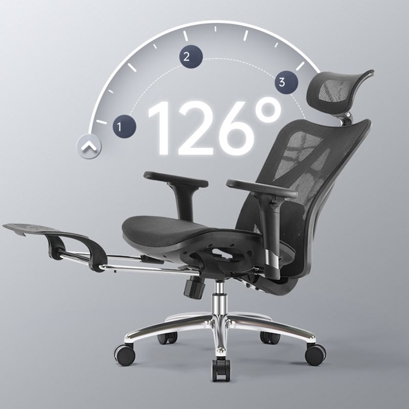 High Back Executive Desk Chair Modern Adjustable Arm Swivel Office Chair