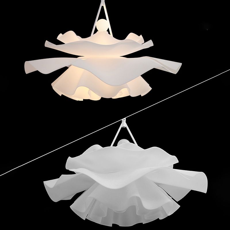 Nordic Style Flower Pendant Ceiling Light Acrylic Up and Down Lighting Hanging Light for Bedroom