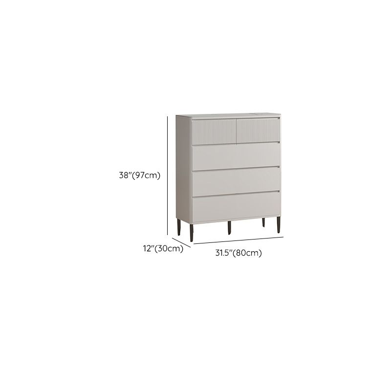 Classic Glam Storage Chest Stone Storage Chest Dresser with 5/6/8 Drawers