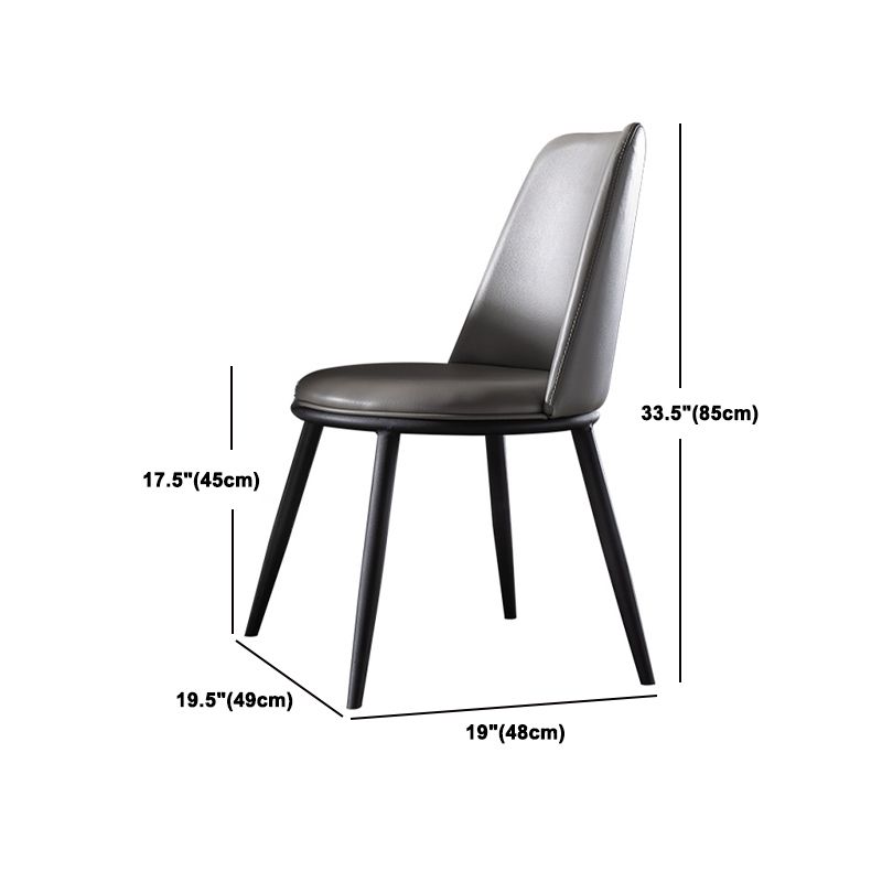 Contemporary Dining Table Set 1/4/5/7 Pcs Black Sintered Stone Top Table with Side Chairs