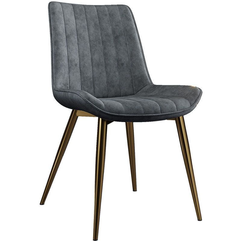 Sillas de comedor escandinavas de metal para interiores y exteriores Silla Parsons con patas de metal