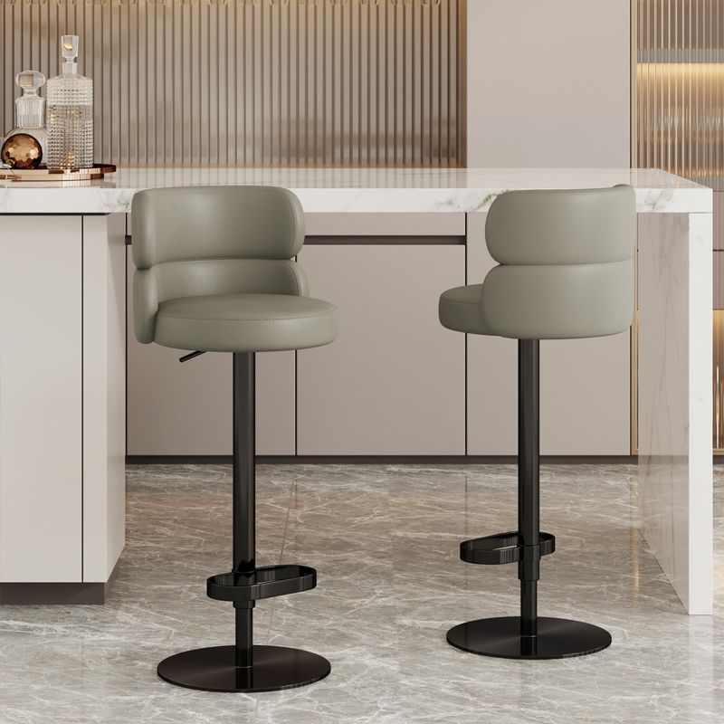 Glam Style Liftable Bar Stool Round Seat Counter Bar Stool for Home Use