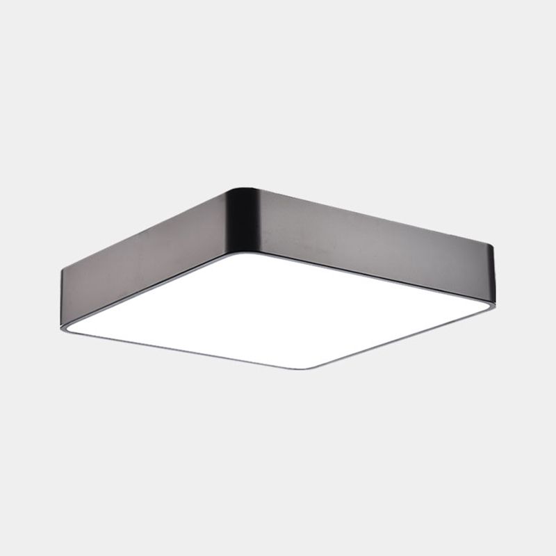 Geometric Shape Ceiling Mounted Fixture Minimalist Metal LED Flush Mount Light for Office