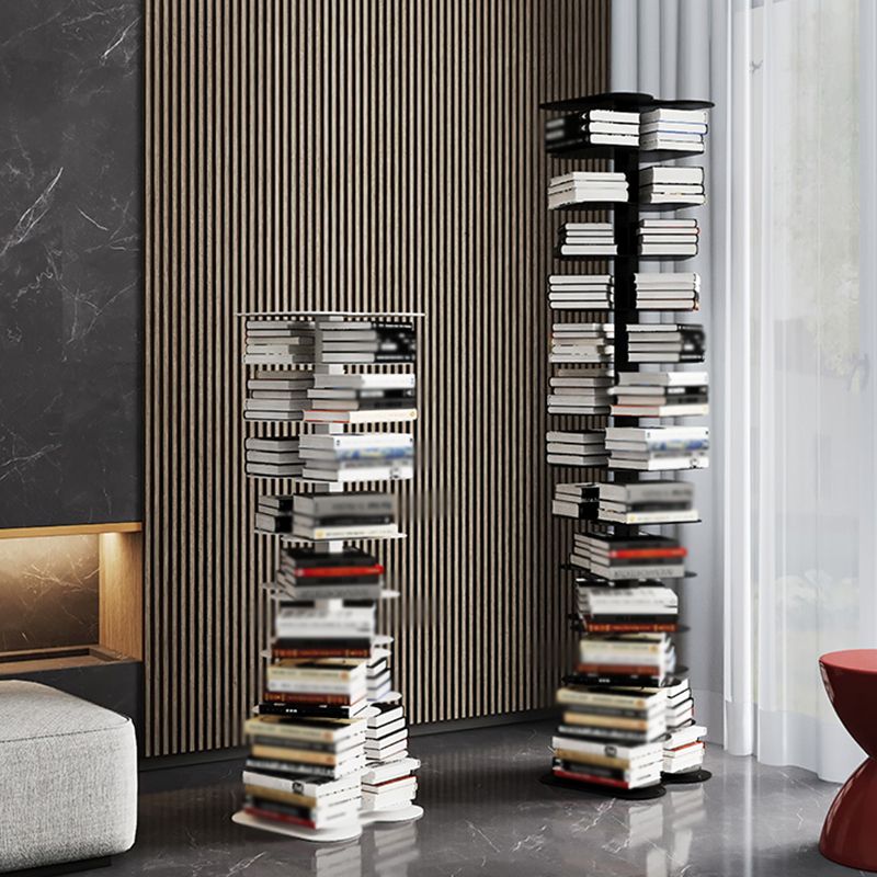 Metal Bookcase Minimalist Style Free Form Shelf for Study Room