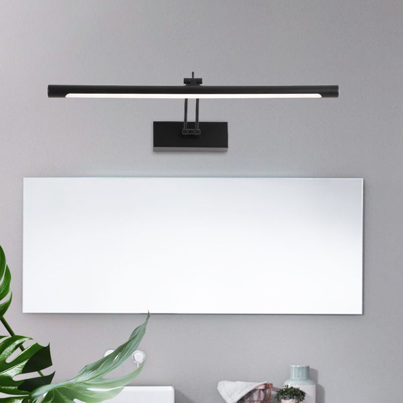 Murale linéaire en métal Lumière Miroir Miroir à 1 lumière moderne luminaire monté