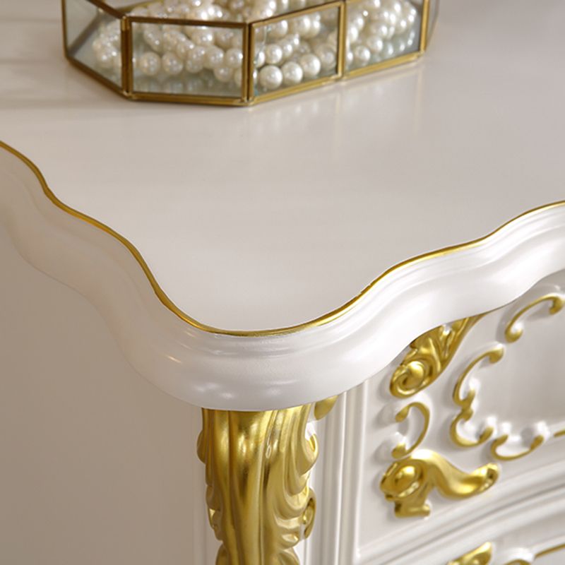 Glam Vertical Lingerie Chest Rubber Wood Storage Dresser for Home