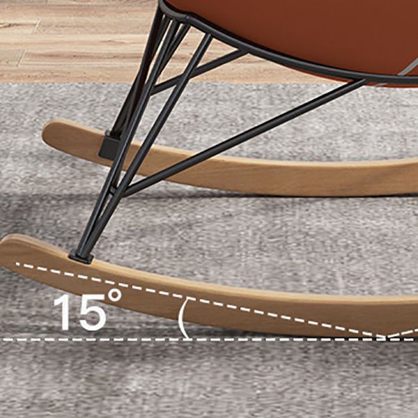 Modern Leisure Chaise Rocking Chair Lounge Upholstered Chaise for Living Room