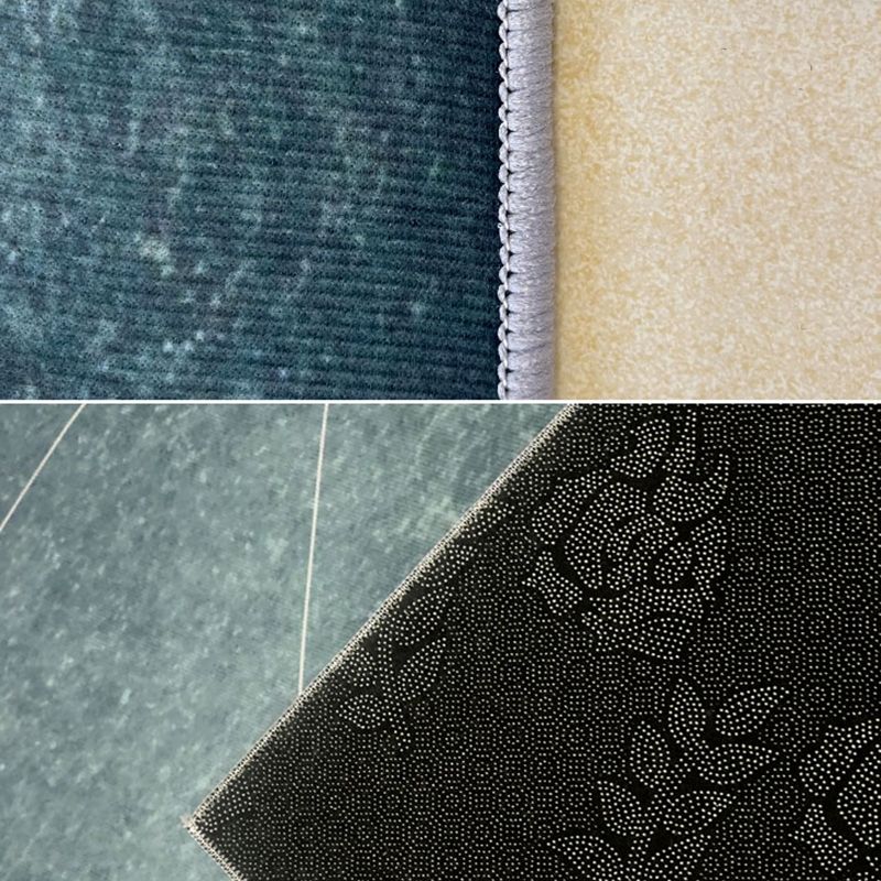 Tapis de support de bloc de couleur de tapis moderne élégant Tapis de support sans glissement pour décoration intérieure