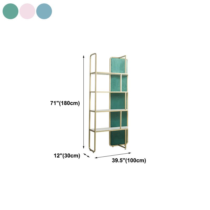 Modern Bookcase Metal Open Back Bookshelf for Home Office Use