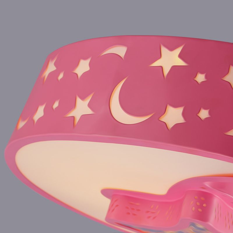 Art Deco Flush Mount Light Acrylic Ceiling Light Fixture for Kindergarten