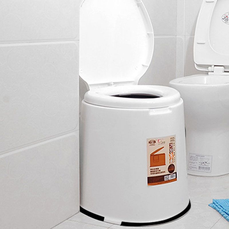 Modern Plastic Toilet Floor Mounted Toilet Bowl with Seat for Washroom