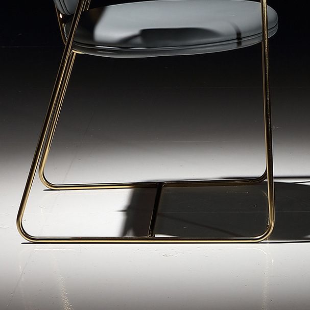 Contemporary Upholstered Dining Chairs Kitchen Dining Arm Chair in Grey