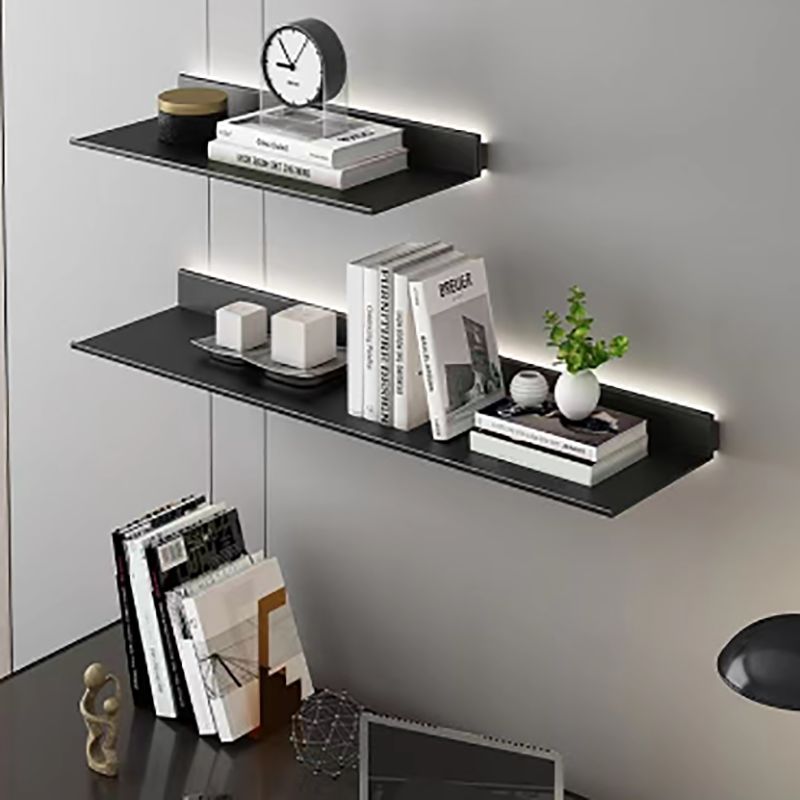 1 Shelf Metal Bookshelf Modern Floating Wall Mounted Bookcase