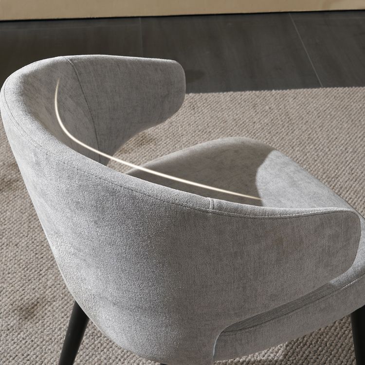Fauteuils de salle à manger contemporains en bois, chaise d'appoint à oreilles pour usage domestique (Ensemble de 2)