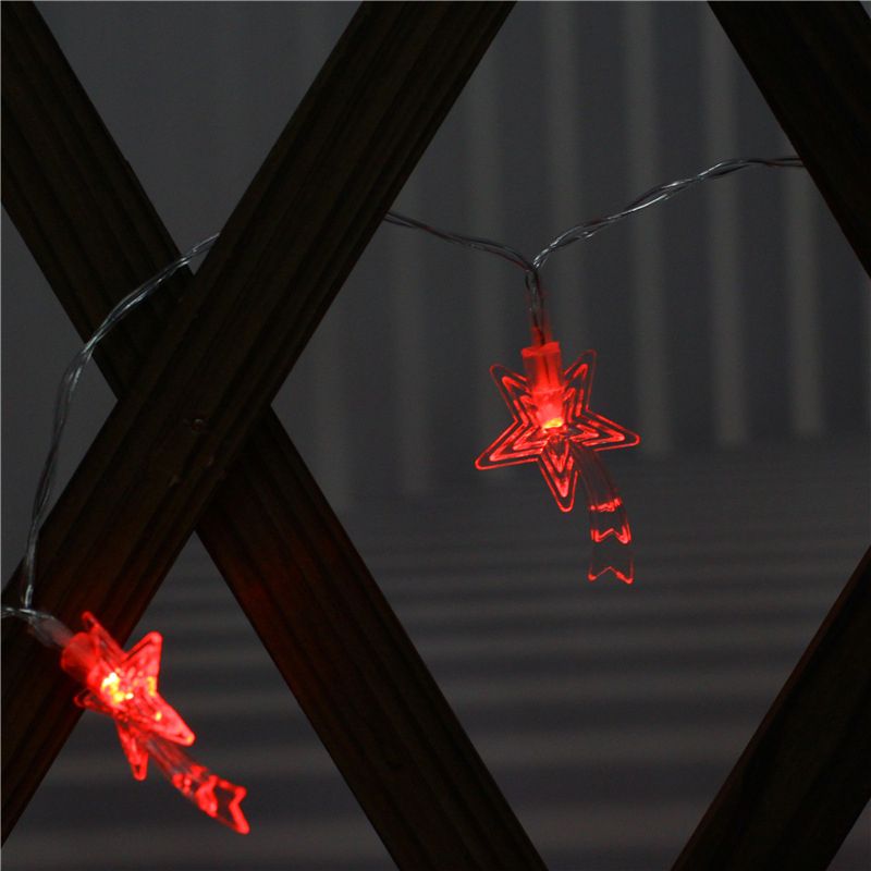 3/6m Nordic Meteor LED Party Light Clear Plastic 20/40-Head Living Room String Lighting in Warm/White/Multi Color Light