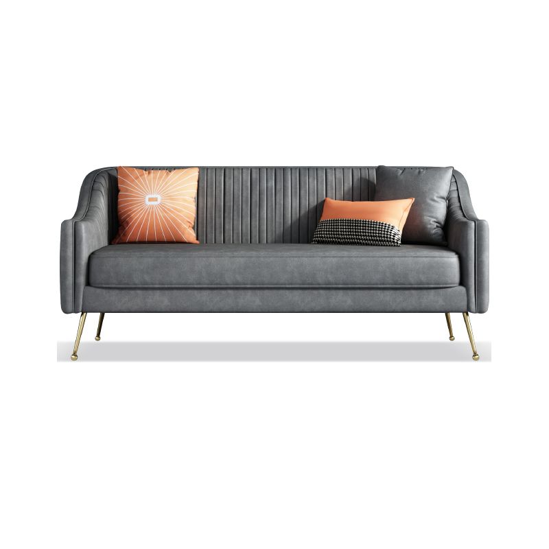 Faux Leder modernes Sofa 31 "W Habed Armsofa für Wohnzimmer