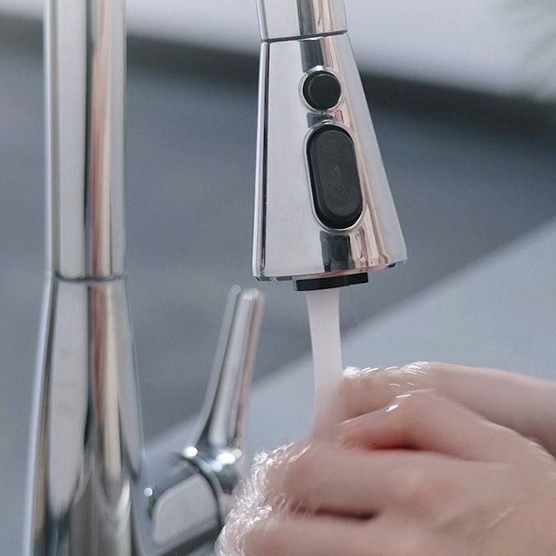 Modern Style Kitchen Faucet Copper Pull Down Lever Handle Kitchen Faucet