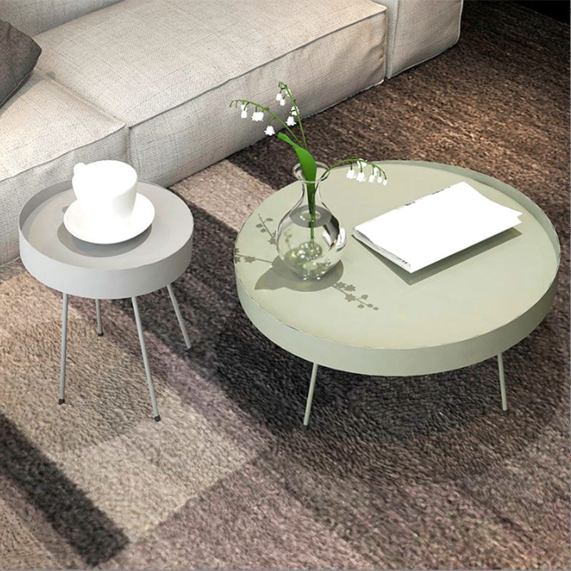 Dia 15.75"/23.62"/31.5" Iron Cocktail Table 4 Legs Coffee Table