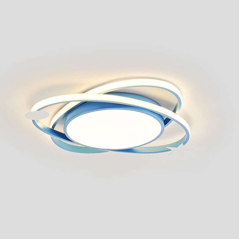 Metal Geometric Flush Mount Light Modern Style 1 Head Flush Mount Led Lights for Kids Room