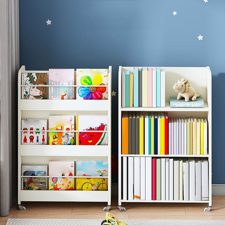 Contemporary Style Bookshelf Engineered Wood Bookcase for Home Study Room