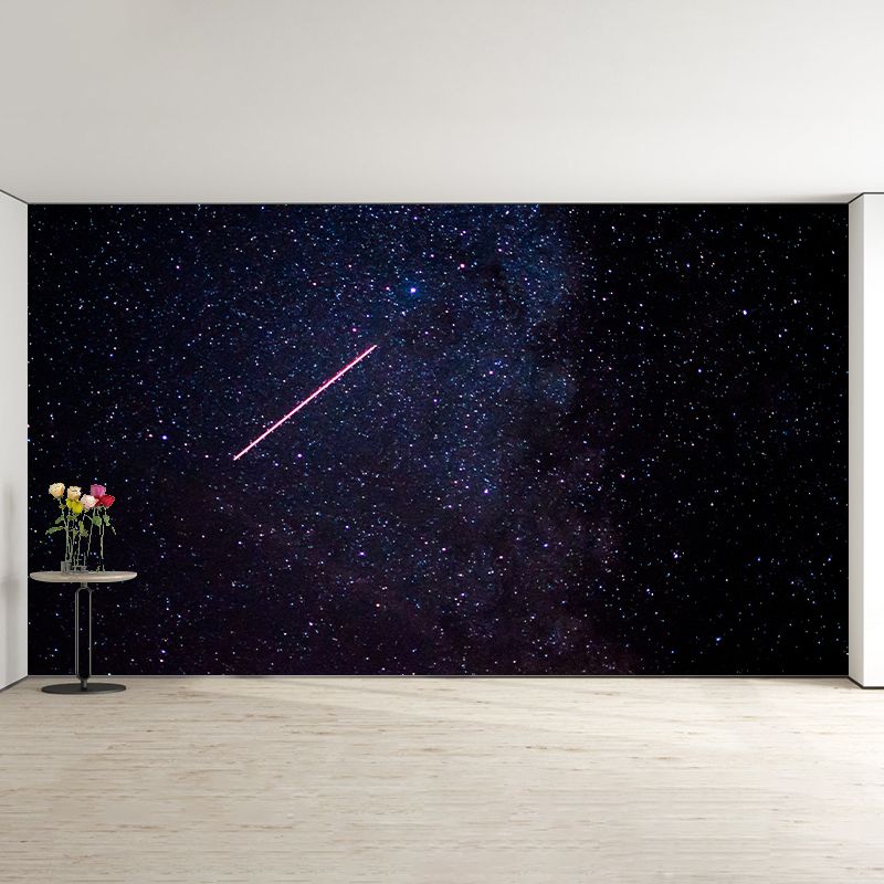 Outer Space Mural Wallpaper Personalized Size Wall Covering for Study Room