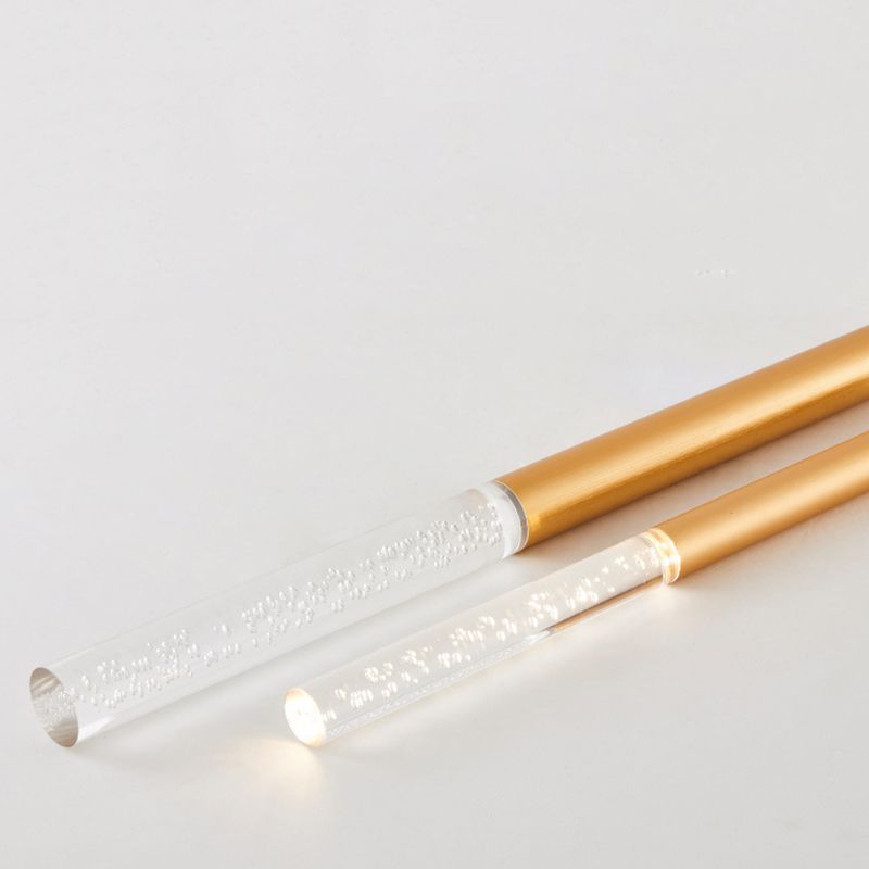 Lámpara colgante de LED acrílico de burbujas de aire 23.6 "H Minimalismo Nórdico Estilo Cilíndrico Luz colgante para comedor