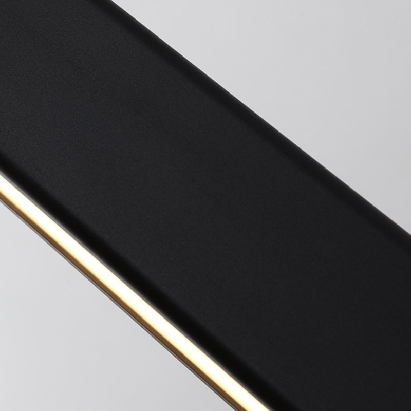 Minimalism Contemporary Style Island Chandelier Light Linear LED Island Light for Dining Room