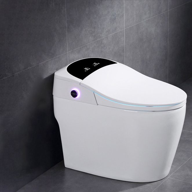 Modern One Piece Toilet Floor Mounted Toilet Bowl with Seat for Washroom