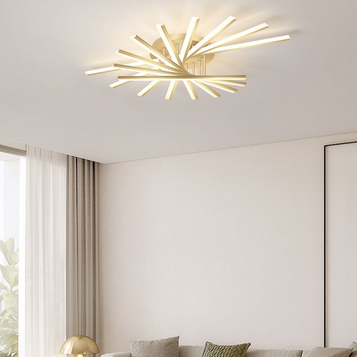 Luces de techo montados con rubor Sputnik LED Simplicidad de iluminación para dormitorio