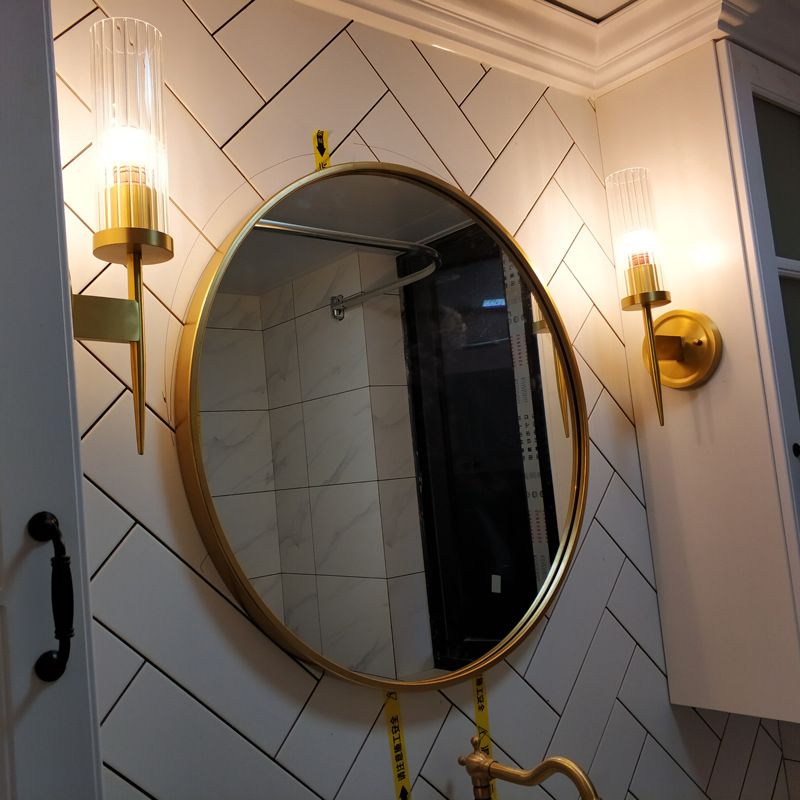 Lampe murale en verre d'éclairage mural cylindrique contemporain pour le salon