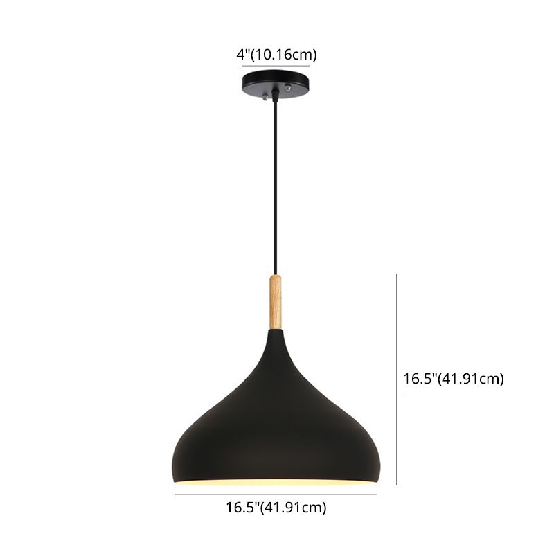 1 lumière en larme de larme suspendue
