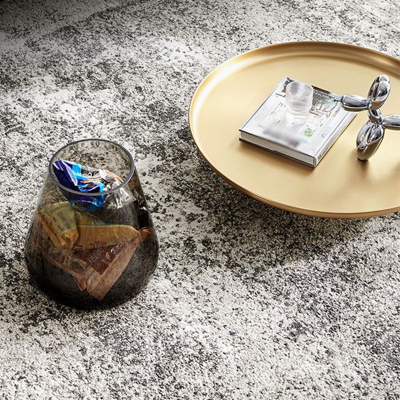 Modern Style Metal Desktop Glass Base Can Be Stored Round Side Table