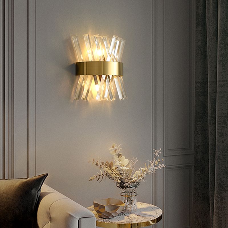 5 estilos para apliques de pared de cristal opcional en oro posmoderno posmoderno.