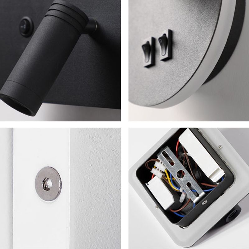 Modern Minimalist Style Wall Mount Light Metal 2 Lights Wall Sconces