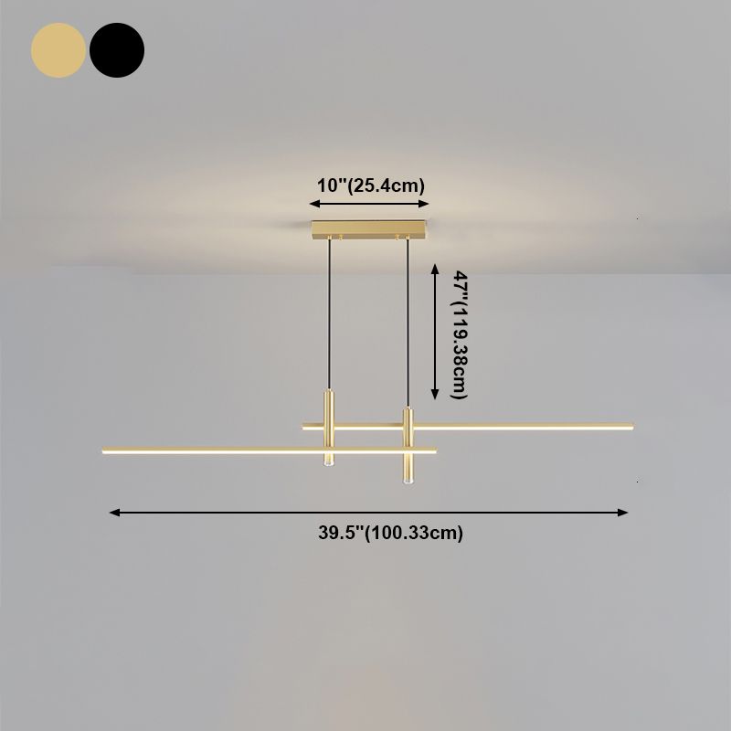Modern Simple LED Island Light Dining Room Hanging Lamp Fixture