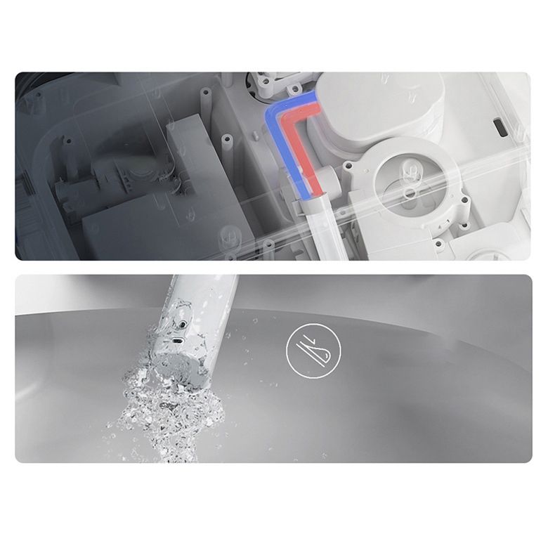 Concealed Tank Modern Toilet Heated Seat One-Piece Flush Toilet with Slow Close Seat