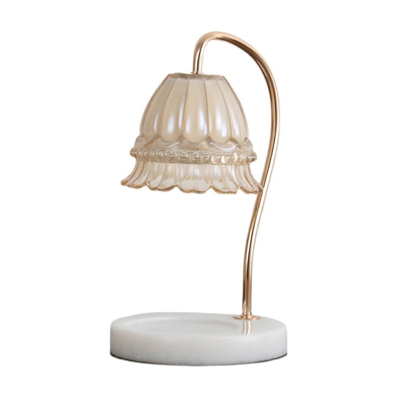 1 Light Bell Table Lighting Modern Style Glass Table Lighting for Bedroom