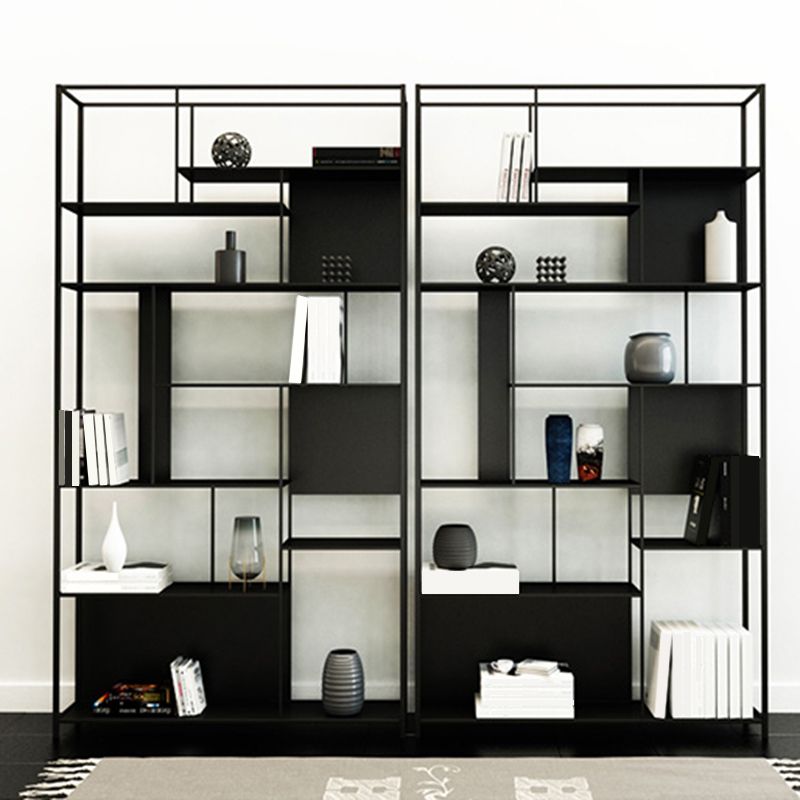 Industrial Open Rectangle Storage Bookshelf Home Office Etagere Bookcase