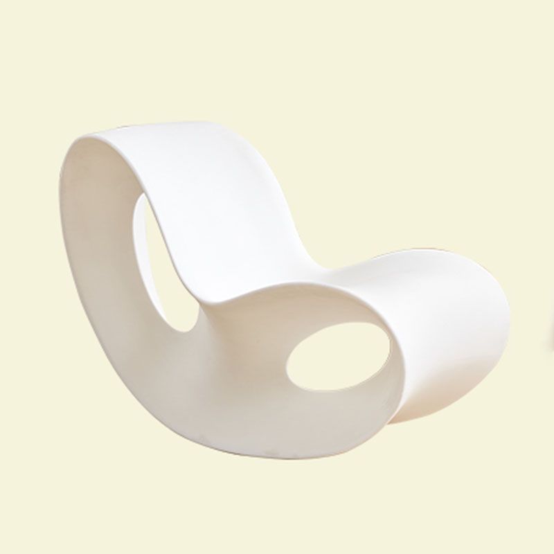 Contemporary Rocking Chair Acrylic Solid Color Indoor Rocking Chair without Armrest