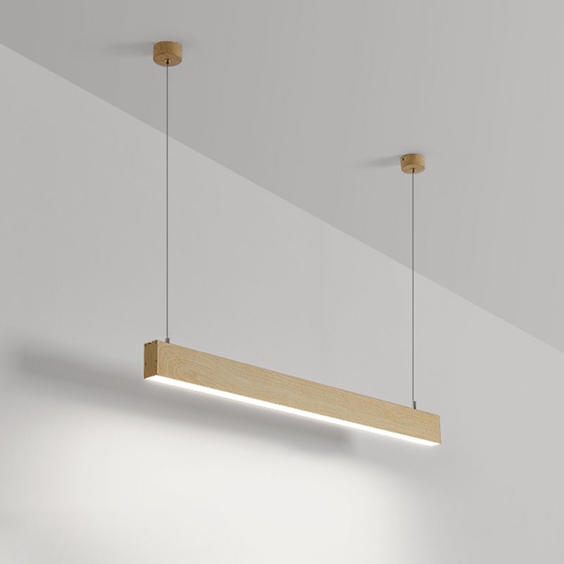 Lustre lustre linéaire lustre de l'île en aluminium contemporain avec une teinte acrylique