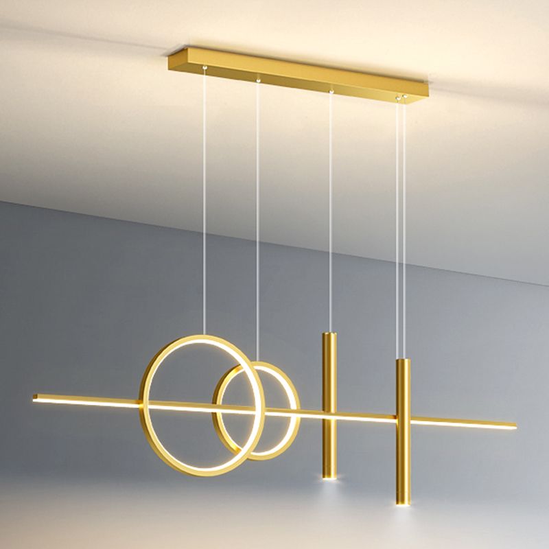 Lámparas de lámparas de geometría de geometría moderna de lámparas LED LED de 5 cabezas