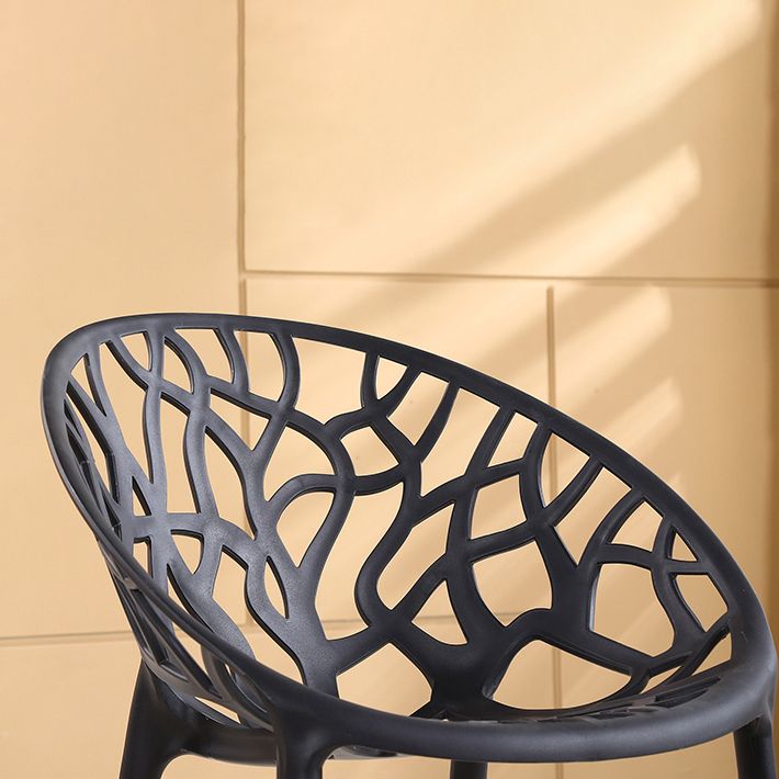 El comedor plástico contemporáneo preside la parte posterior abierta sin brazos que cena la silla lateral para el restaurante
