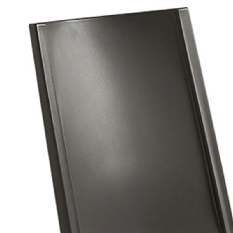 Contemporary Style Armless Chair Plastic Solid Back Side Dining Chair for Restaurant