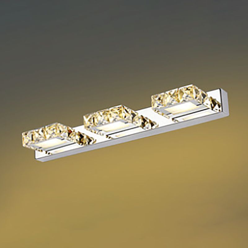 Modern Crystal Makeup Mirror Light Simple LED Mirror Lamp Fixture for Bathroom