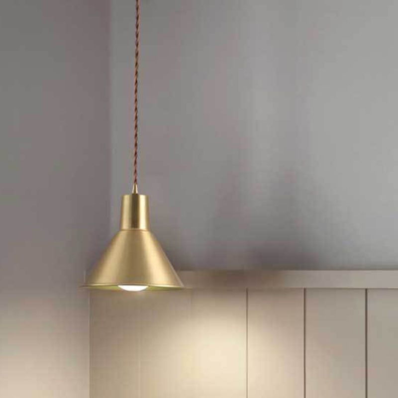 Golden Metal Hanging Light Postmodern Style Pendant Light Hanging Light for Living Room